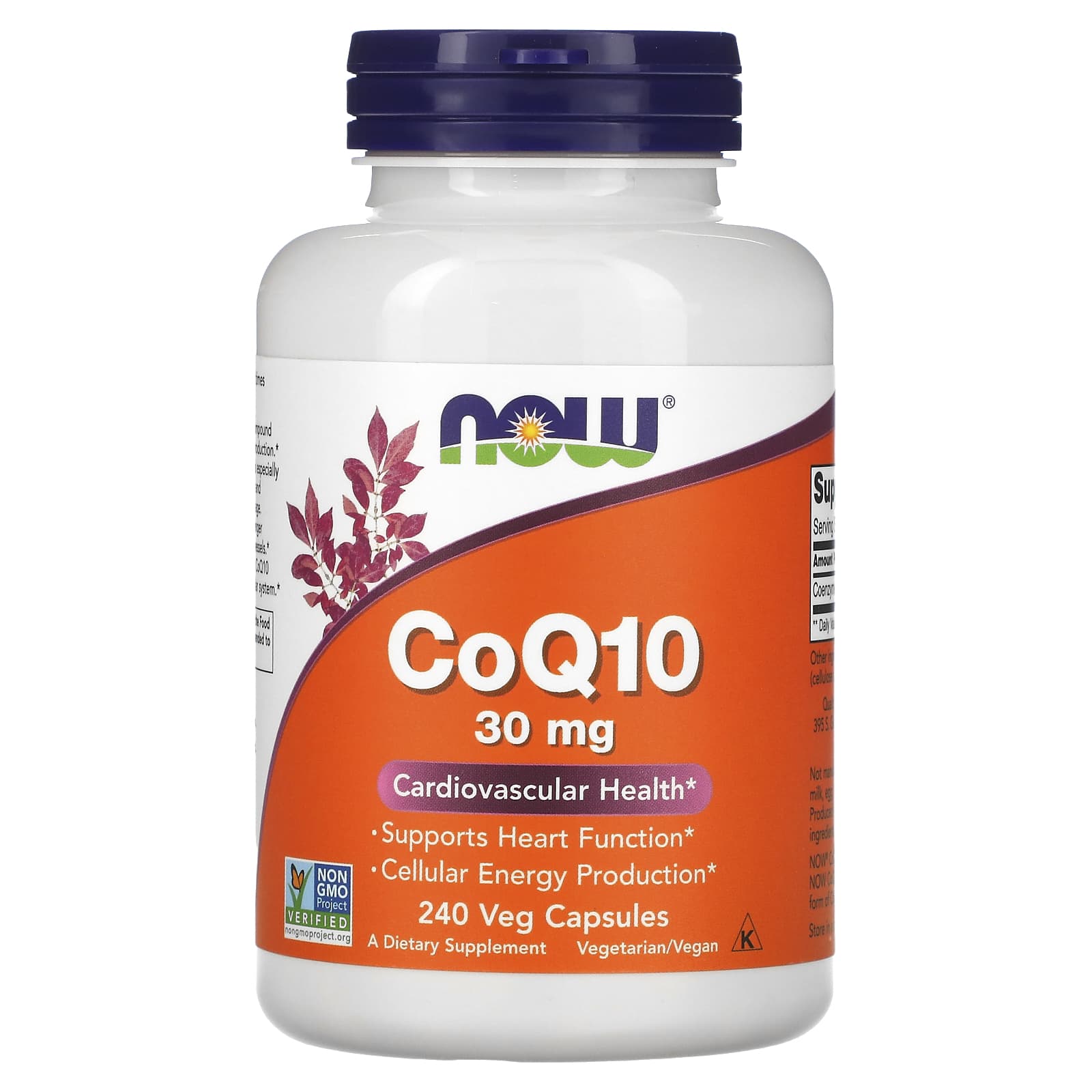 CoQ10 - 30mg, 240 vcaps, Now Foods