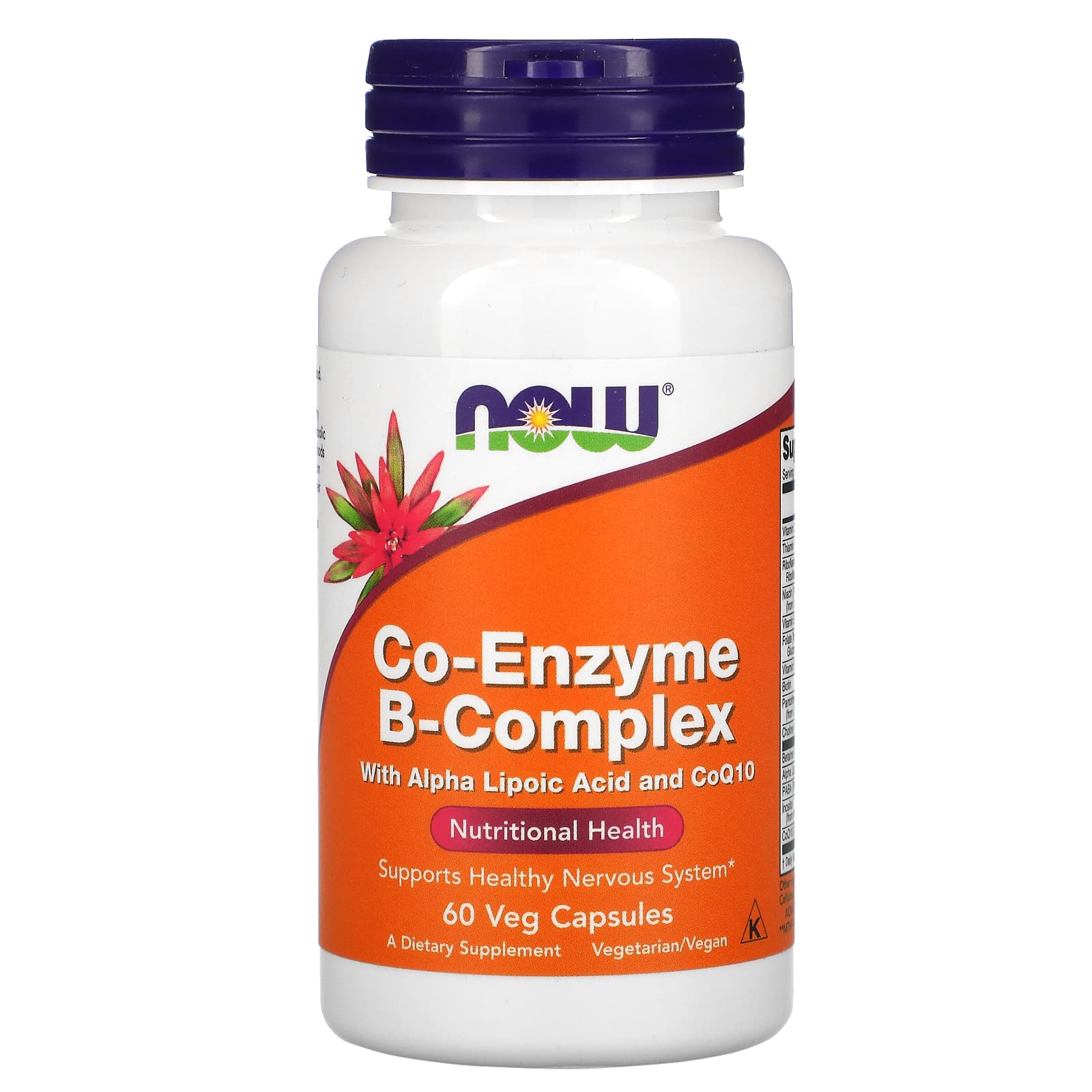 Coenzima B-Complexo, 60 vcaps, Now Foods