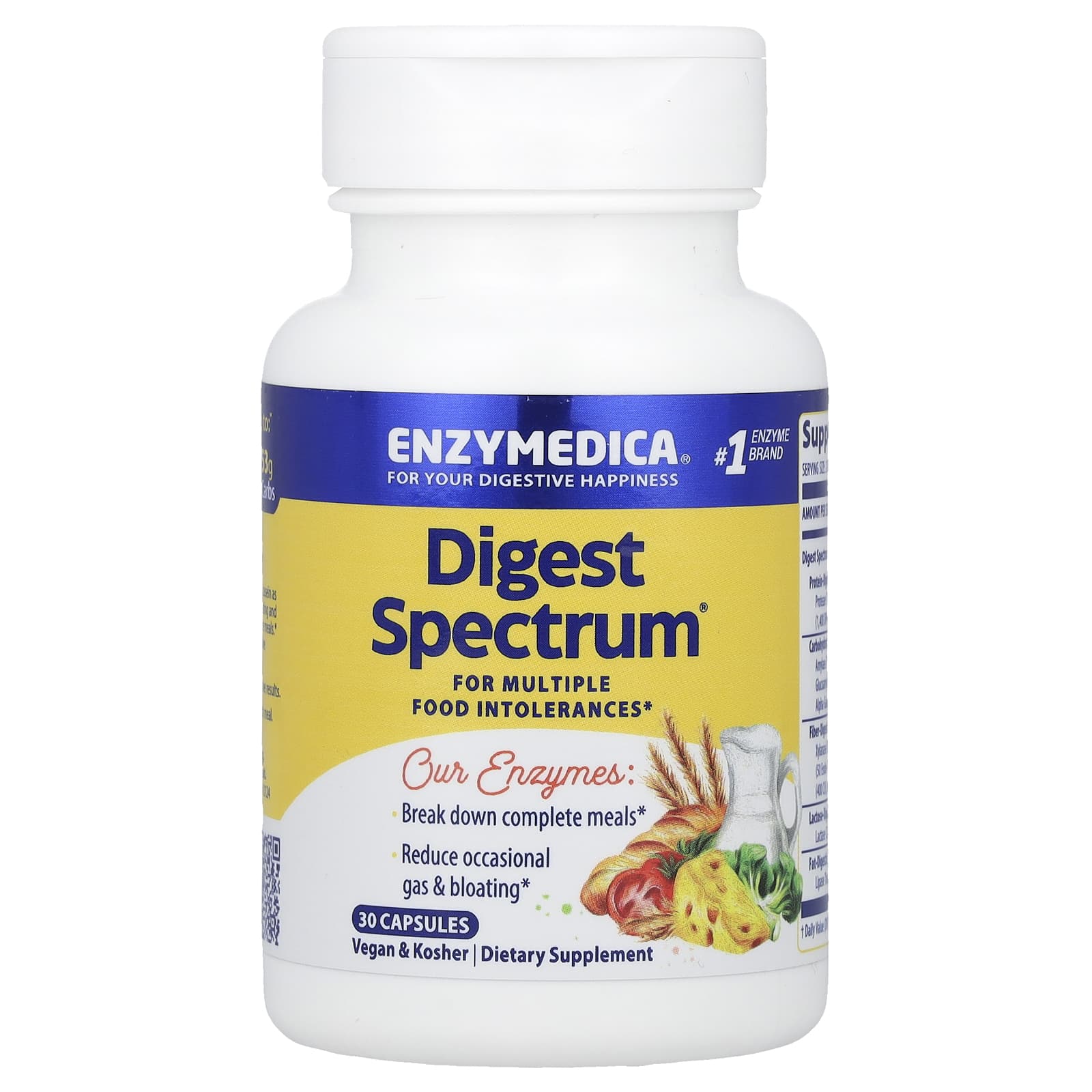 Digest Spectrum - 30 cápsulas - Enzymedica
