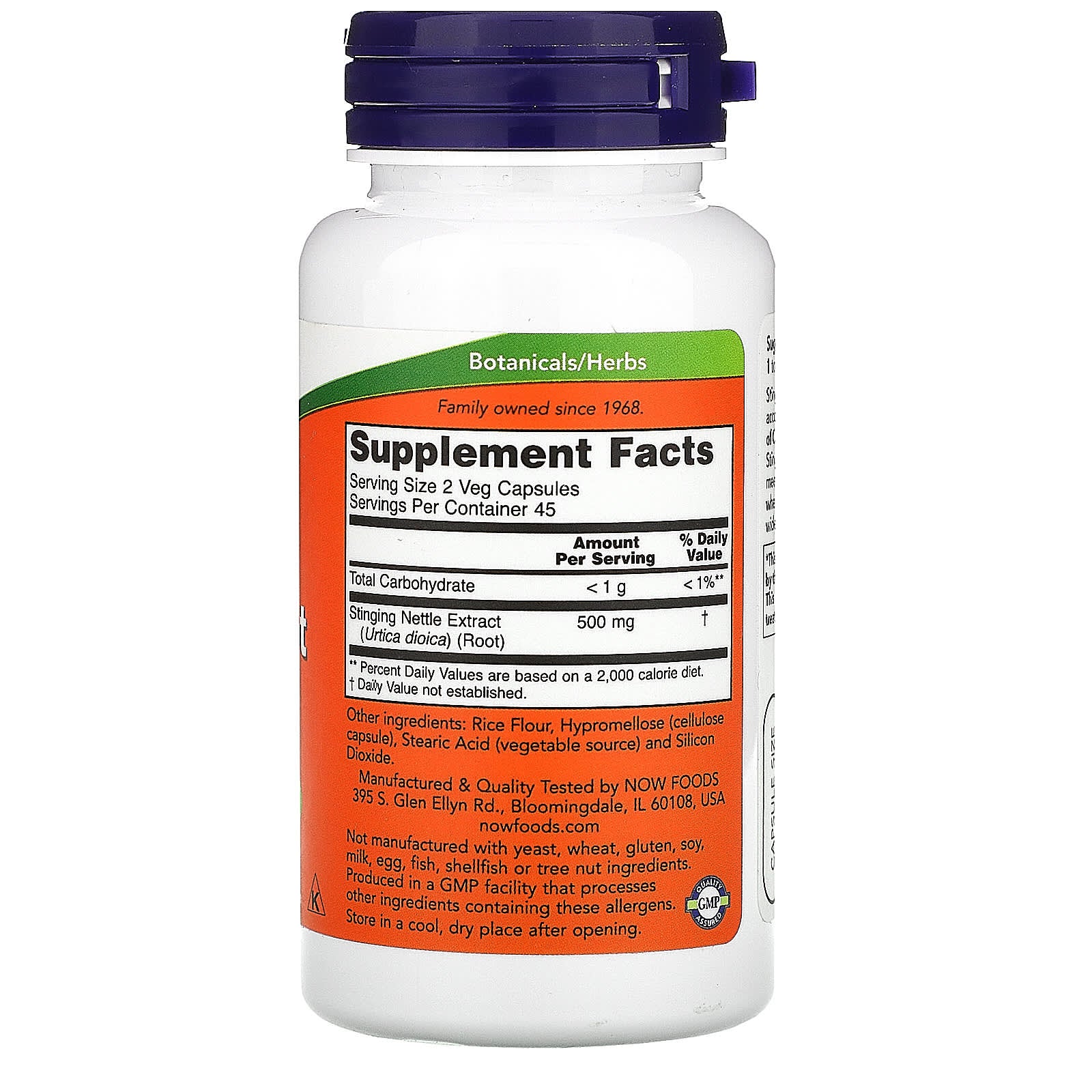 Extrato de raiz de urtiga, 250 mg, 90 vcaps, Now Foods