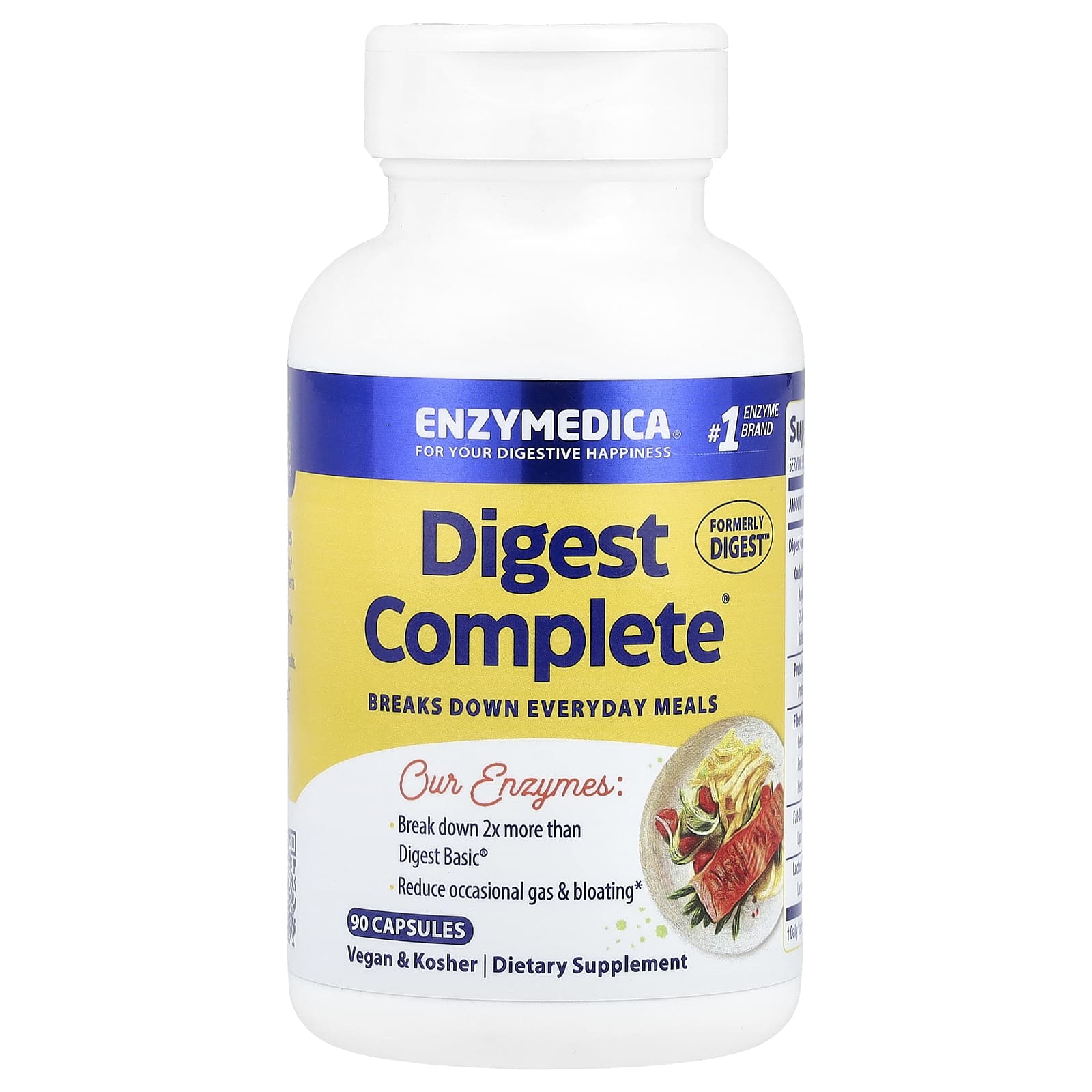 Digest - 90 cápsulas - Enzymedica