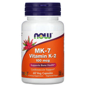 MK-7 Vitamina K-2 100mcg 60vcap - Now Foods