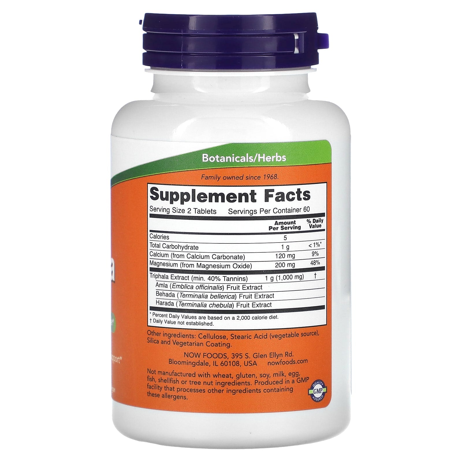 Triphala, 500 mg, 120 comprimidos, Now Foods