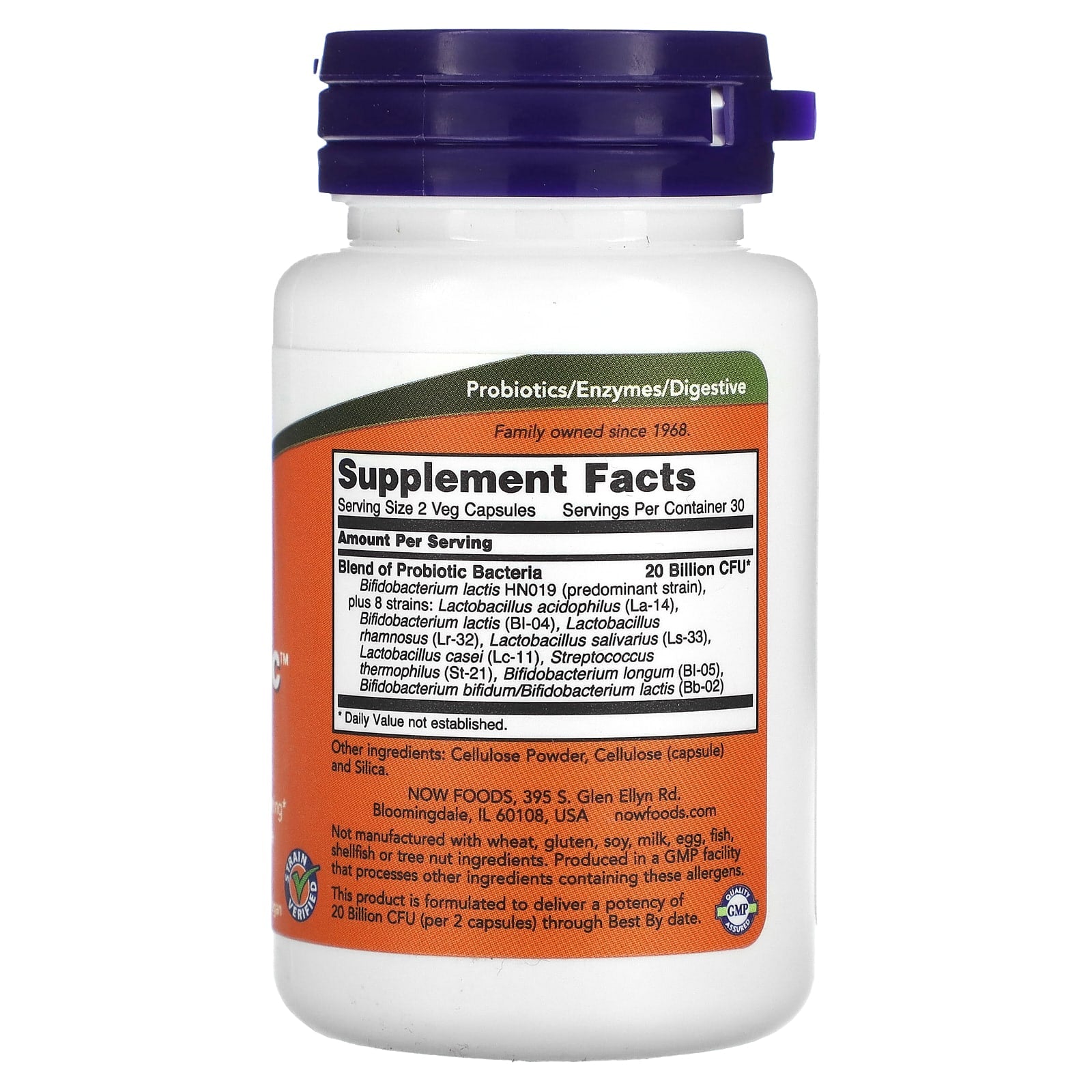 Probiótico gastrointestinal clínico, 60 vcaps, Now Foods