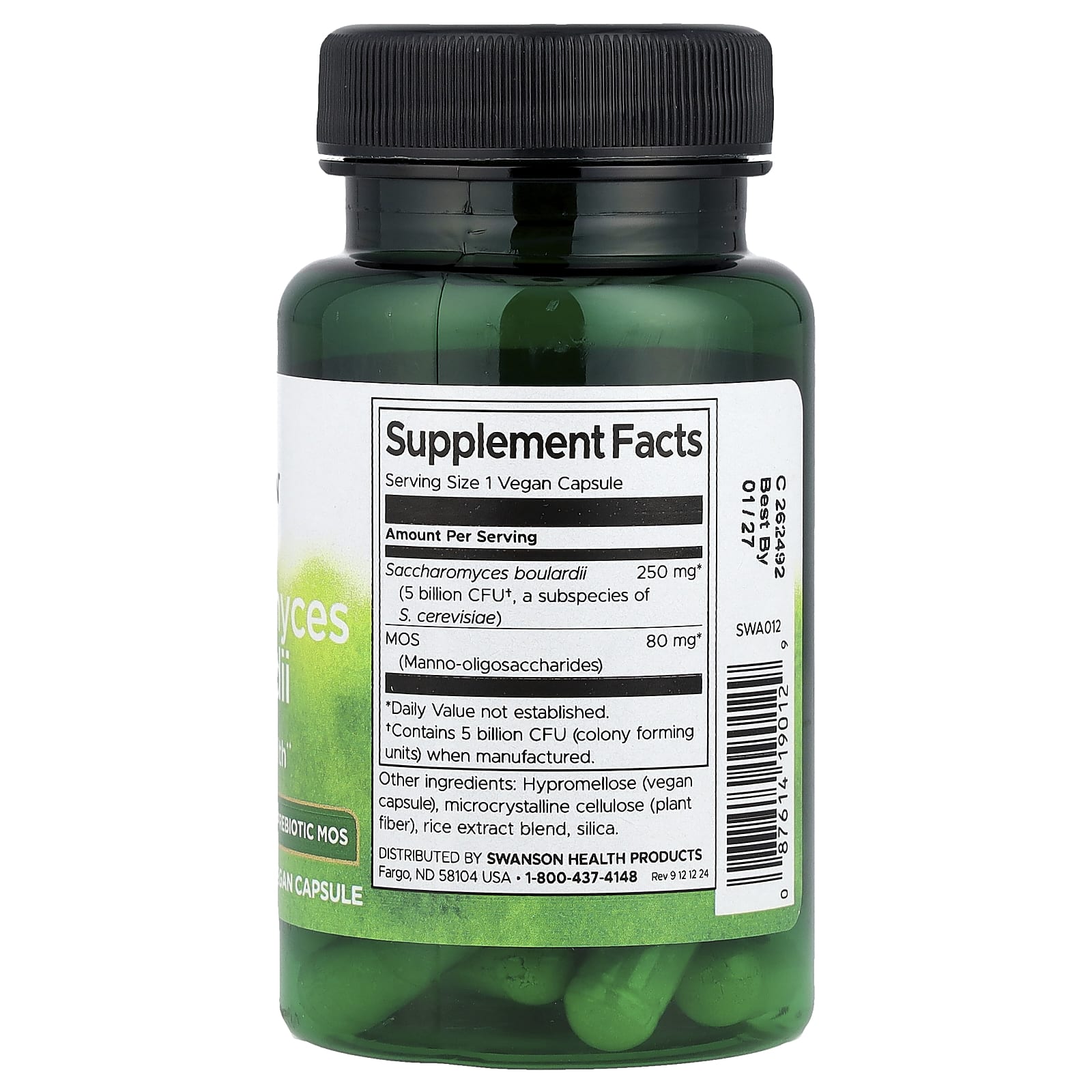 Saccharomyces Boulardii, 30 vcaps, Swanson