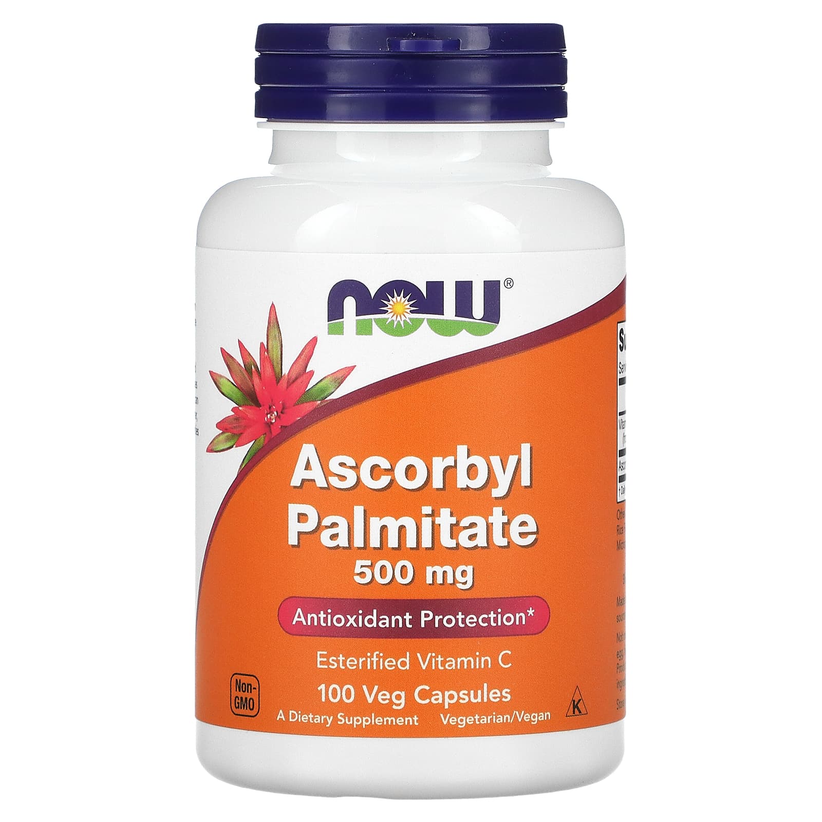 Palmitato de Ascorbila 500 mg, 100 Cápsulas Vegetarianas, Now Foods