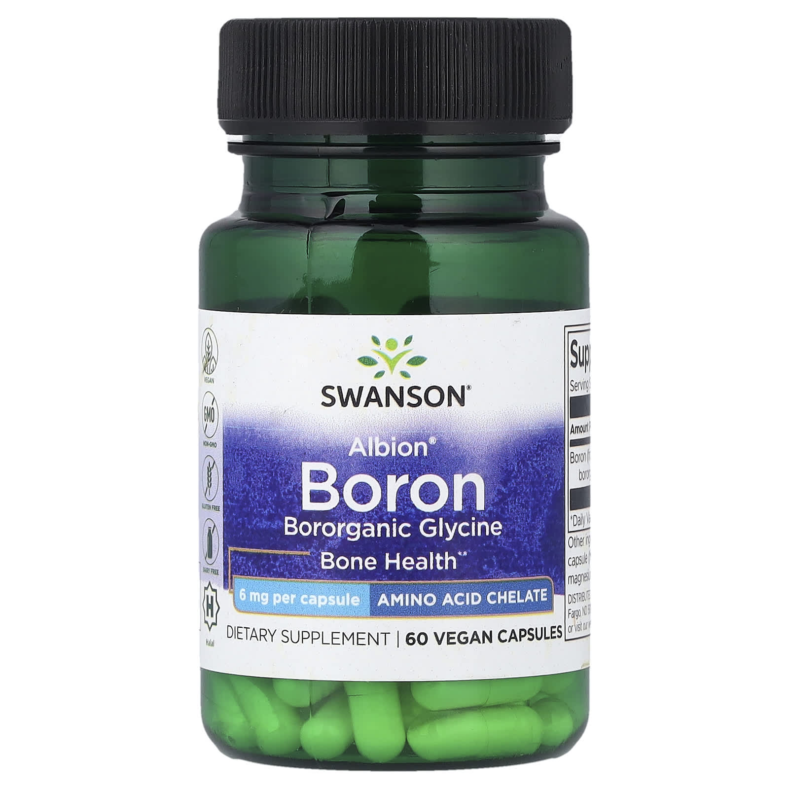 Glicina de Boro Albion, 6 mg