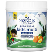 Kids Multi Zero Açúcar, Laranja Limão - 120 gomas, Nordic Naturals