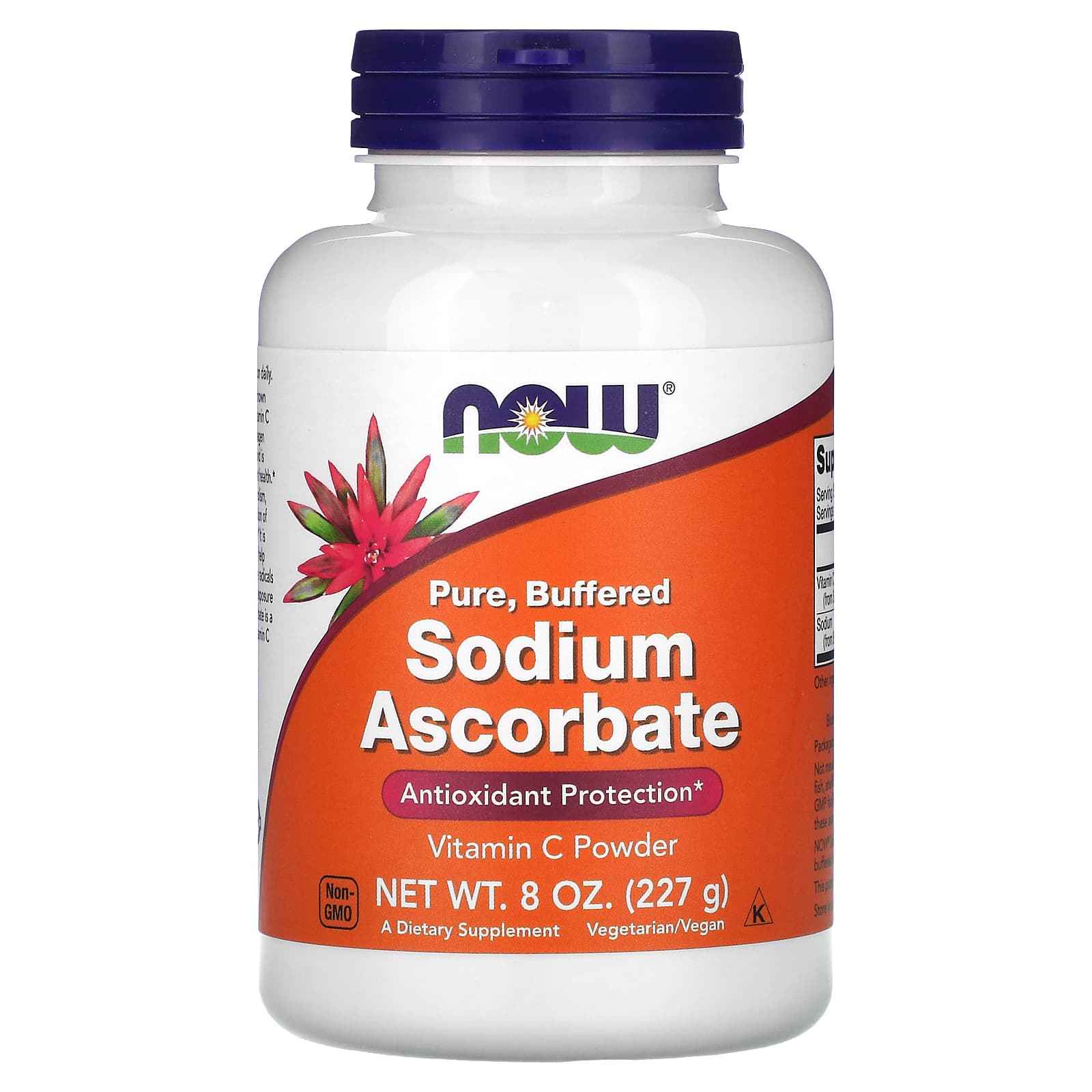 Vitamina C (Ascorbato de Sódio) em Pó, 227 g, Now Foods