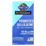 Probióticos Dr. Formulados para Gases e Inchaço - 30 cápsulas vegetais, Garden of Life