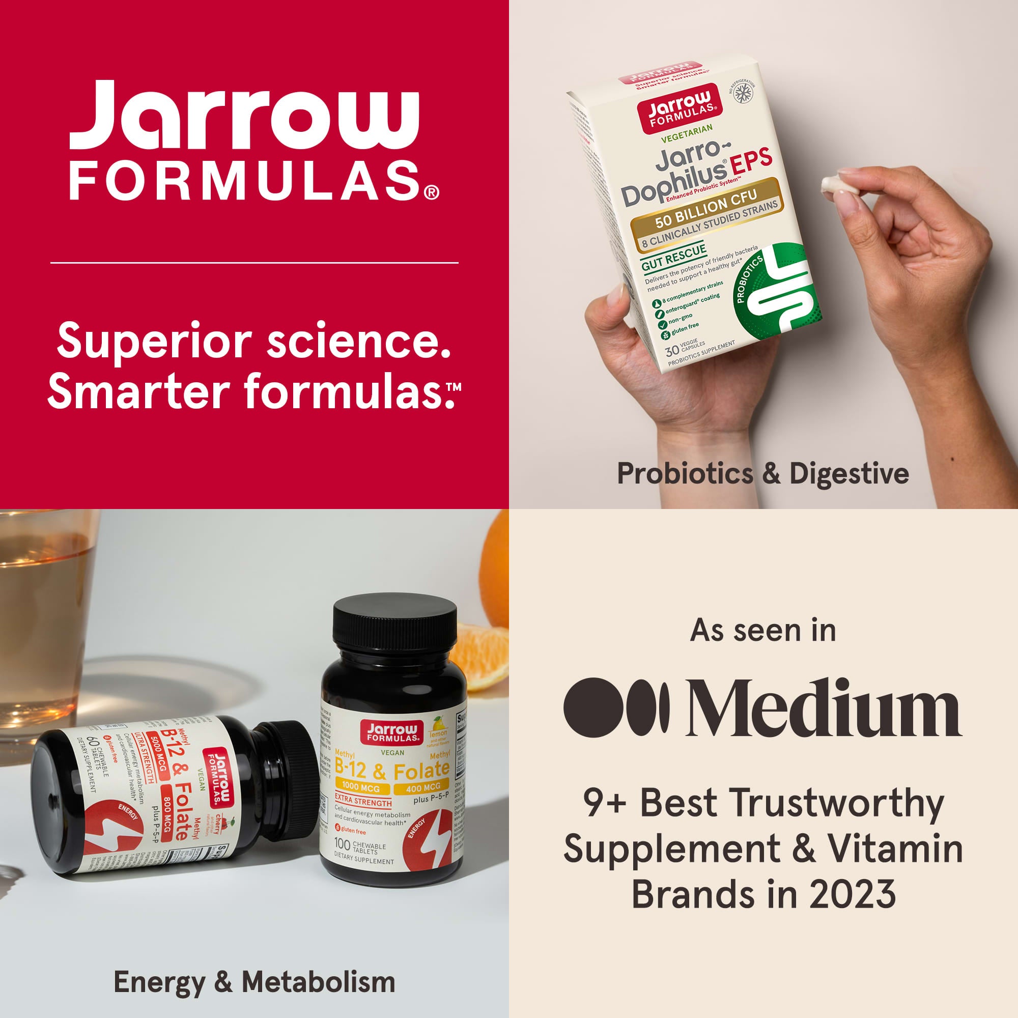 Glucosamina + Condroitina + MSM - 120 cápsulas, Jarrow Formulas