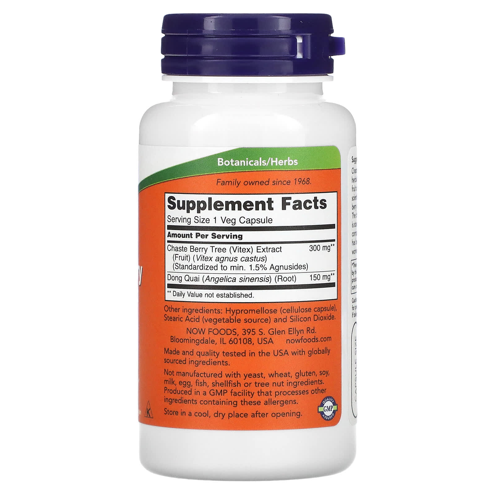 Extrato de Vitex de Castanha-do-Caste 300 mg, 90 Cápsulas, Now Foods