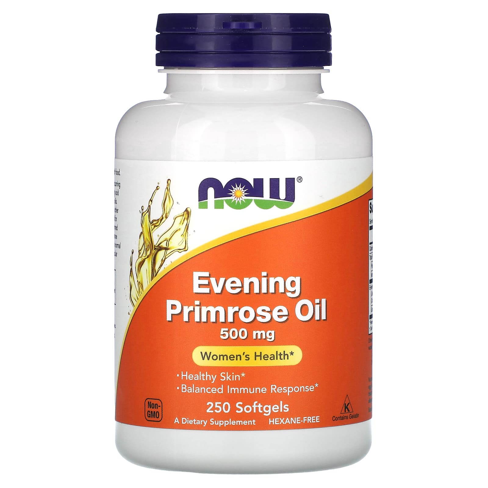 Óleo de Prímula - 500mg, 250 softgels, Now Foods