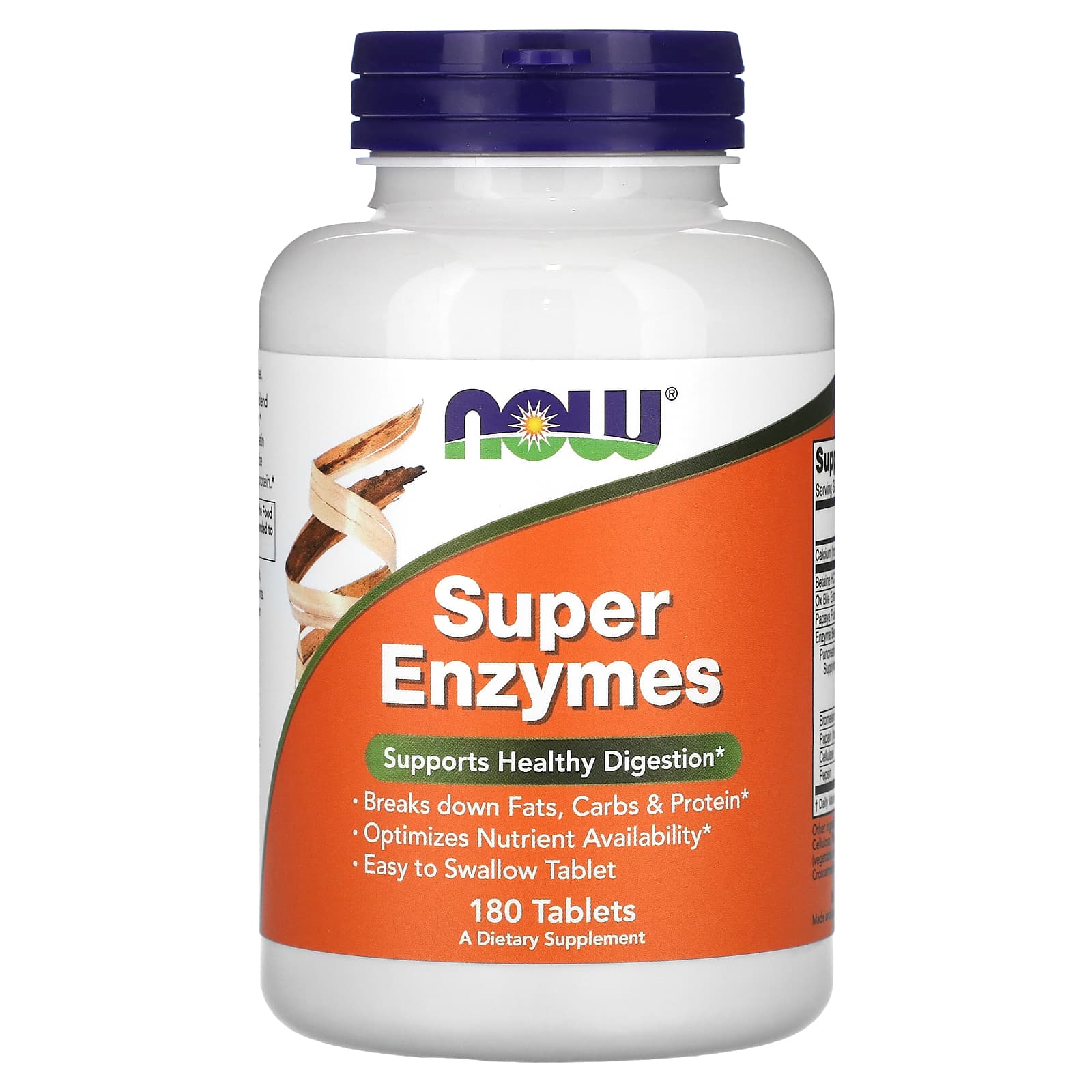 Super Enzimas - Super Enzimas, 180 comprimidos, Now Foods