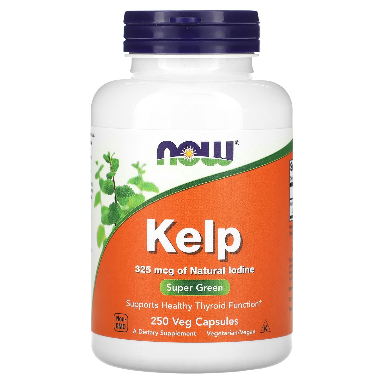 Algas marinhas, 325 mcg, 250 vcaps, Now Foods