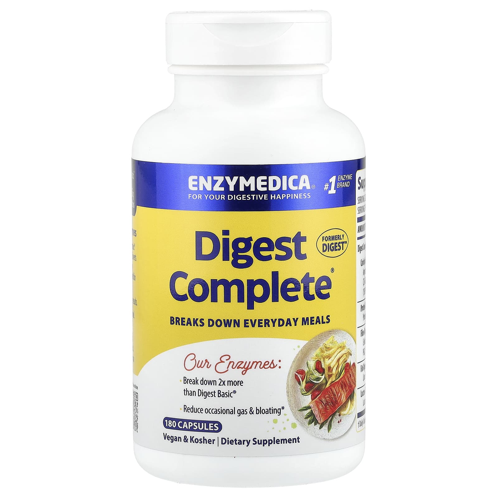 Digest - 180 cápsulas - Enzymedica