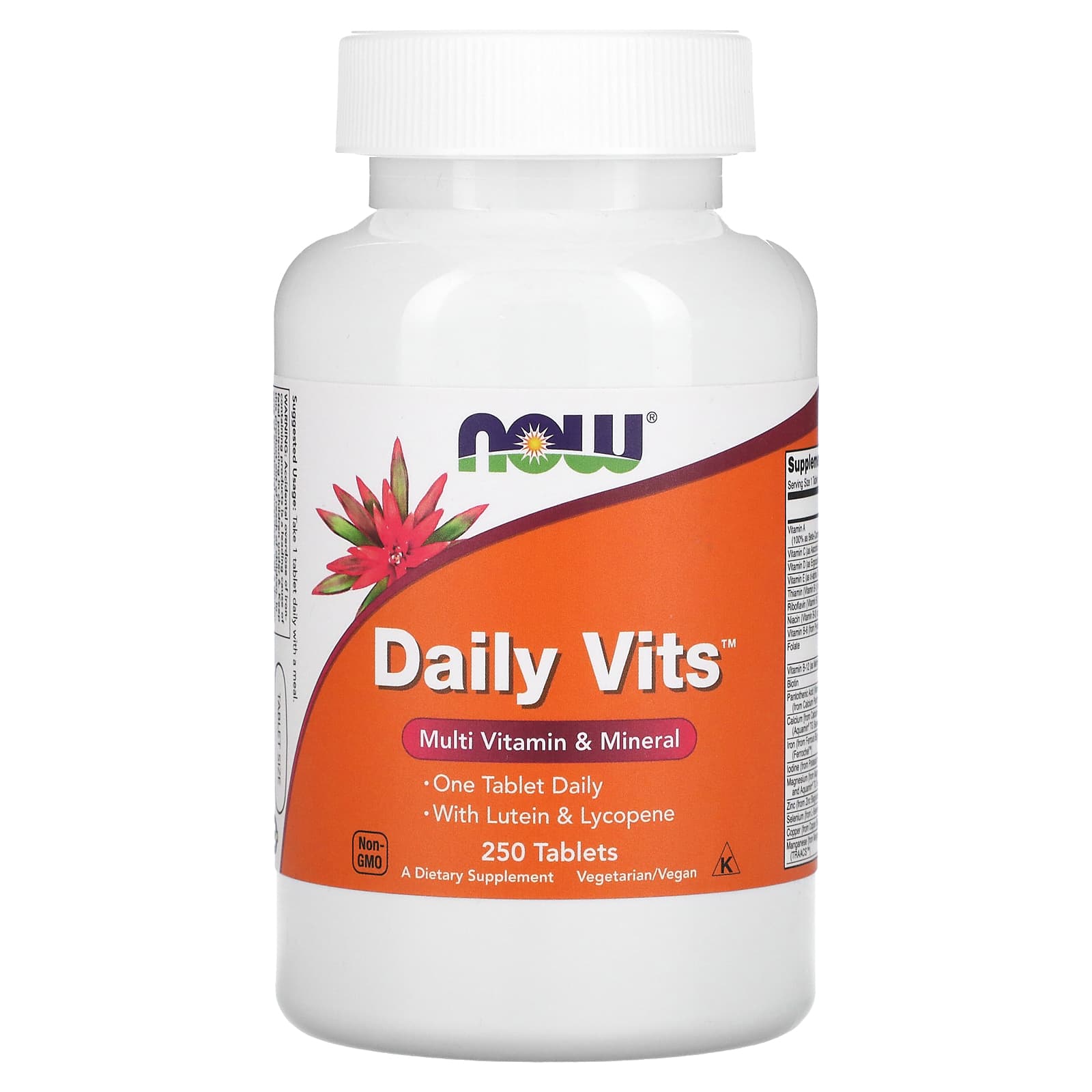 Vitaminas diárias, 250 comprimidos, Now Foods