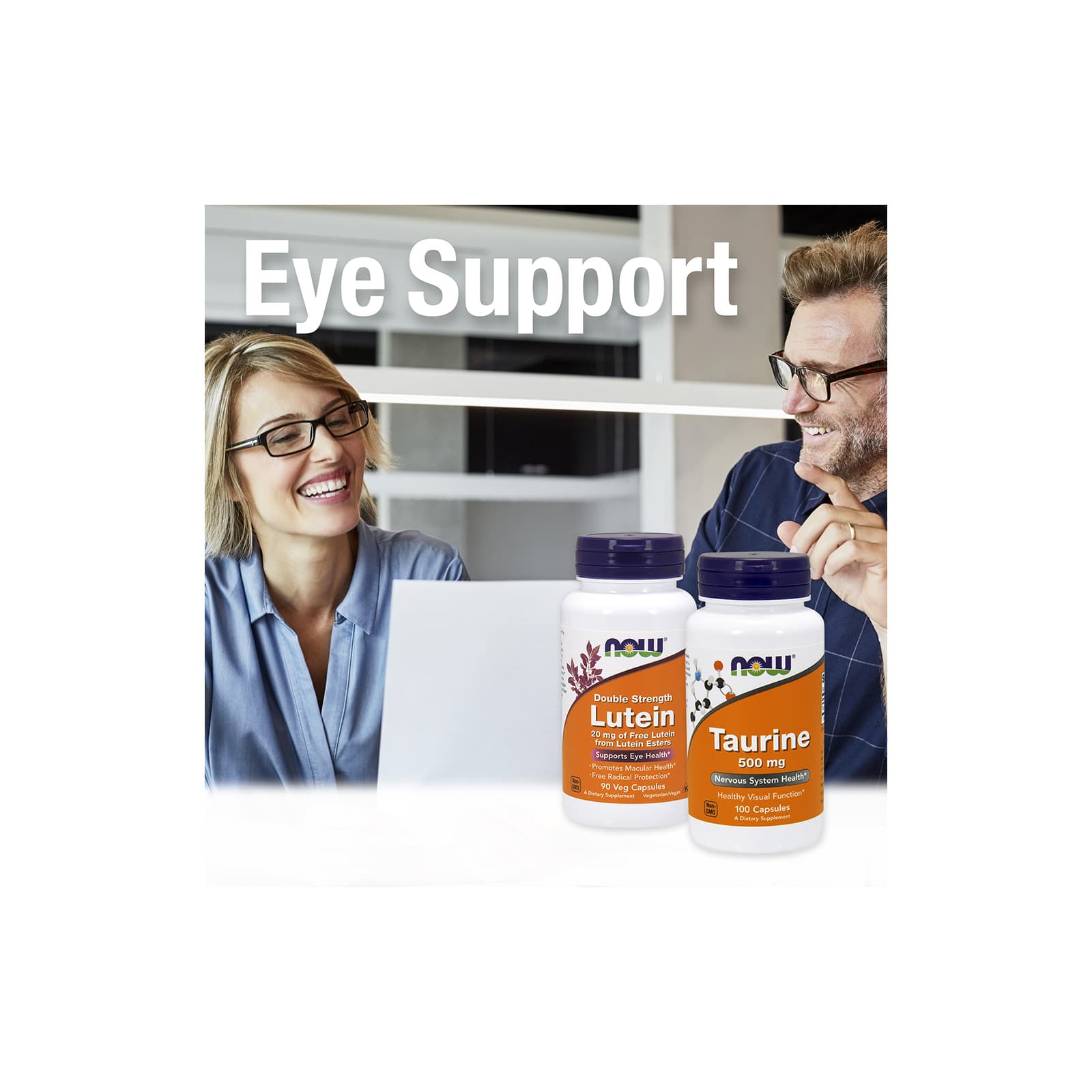 Taurina 500 mg, 100 cápsulas vegetais, Now Foods