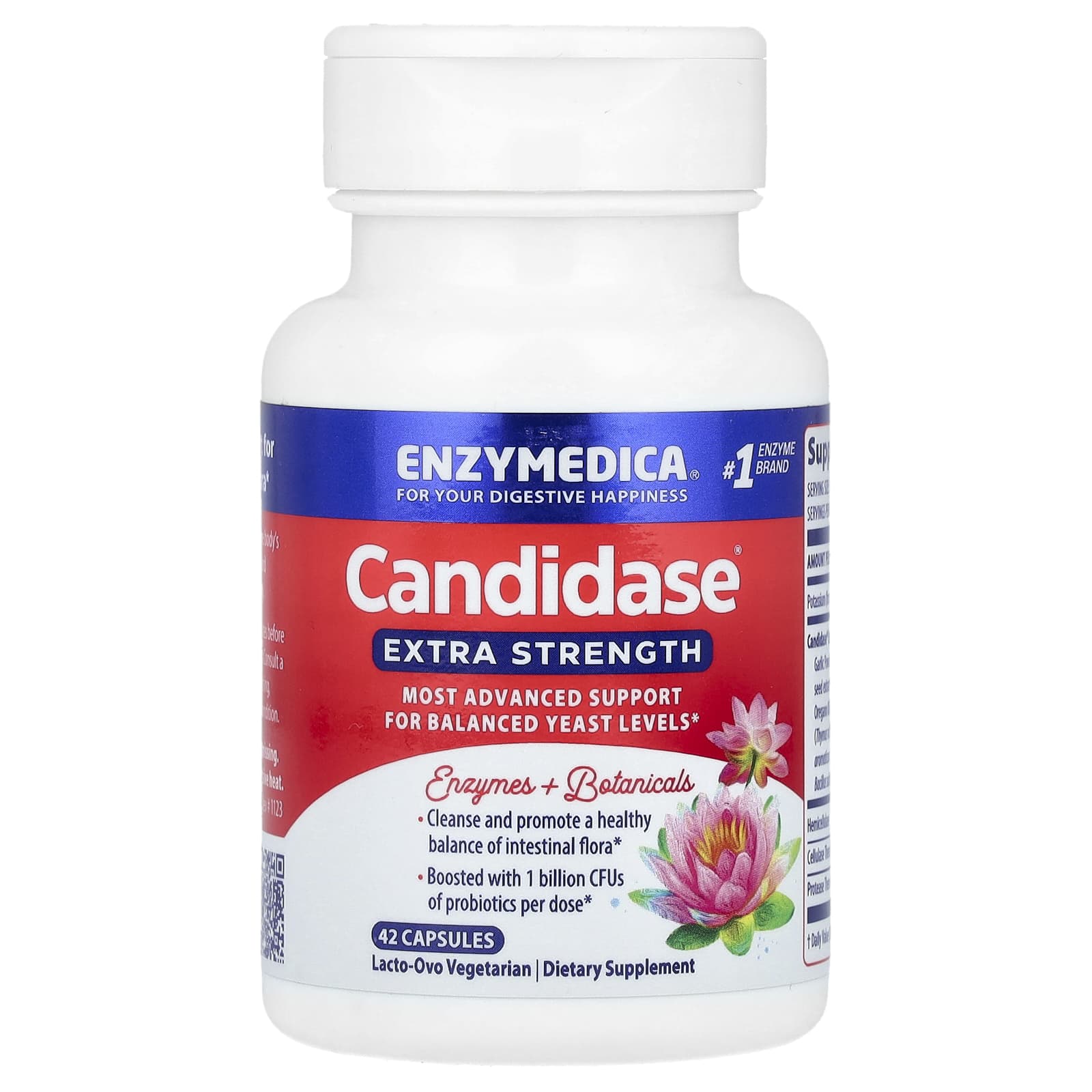 Candidase Extra Forte - 42 cápsulas - Enzymedica