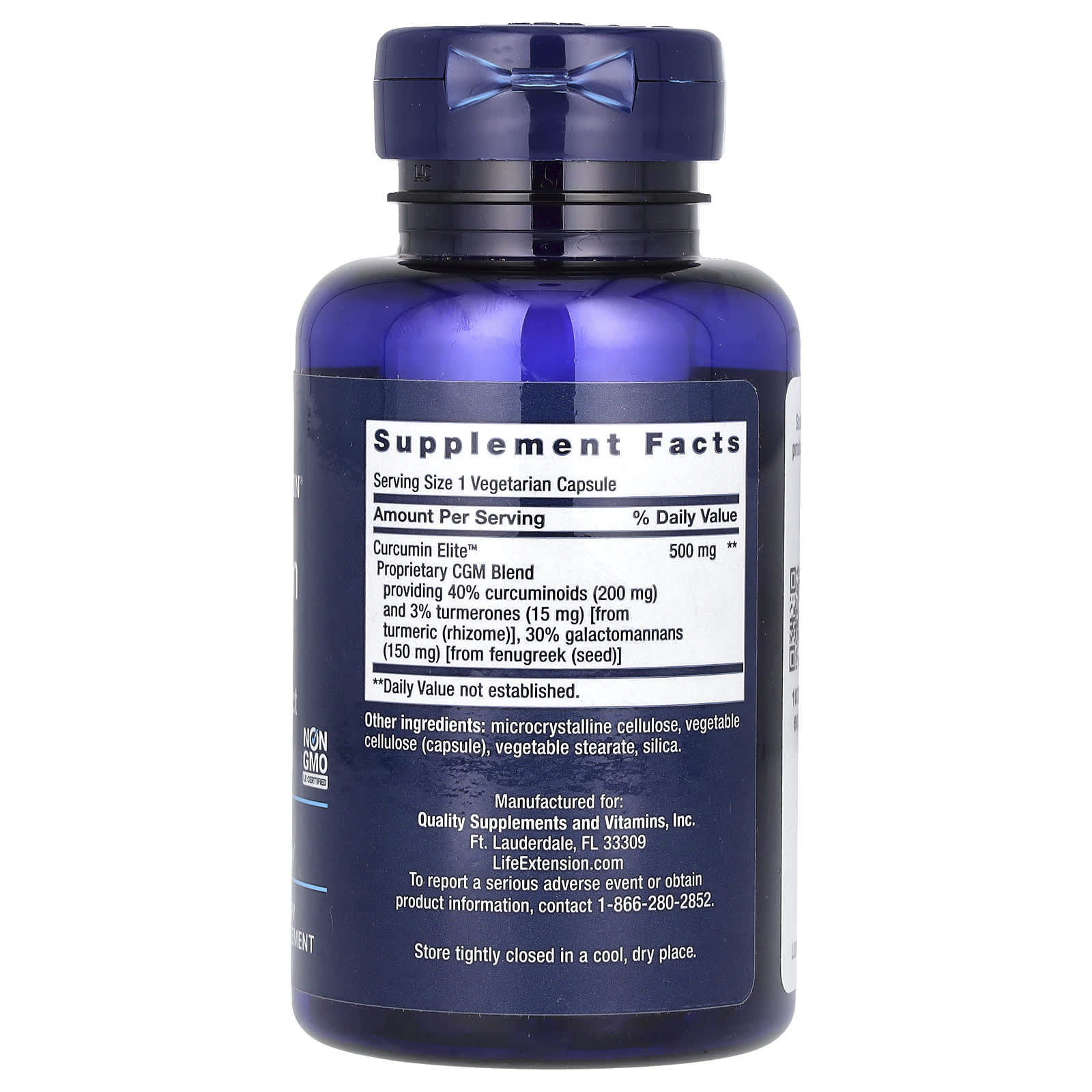 Extrato de Cúrcuma Curcumin Elite™, 60 Cápsulas, Life Extension