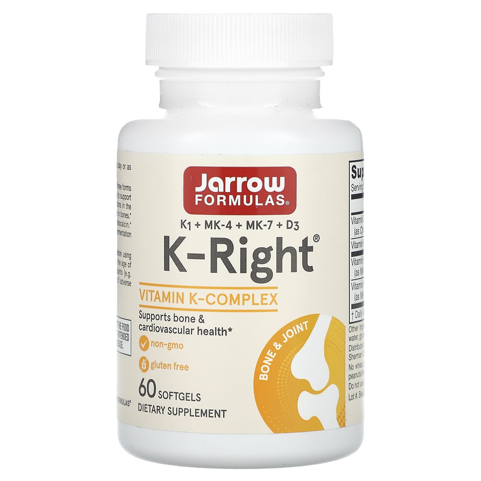 K-Right - 60 cápsulas gelatinosas, Jarrow Formulas