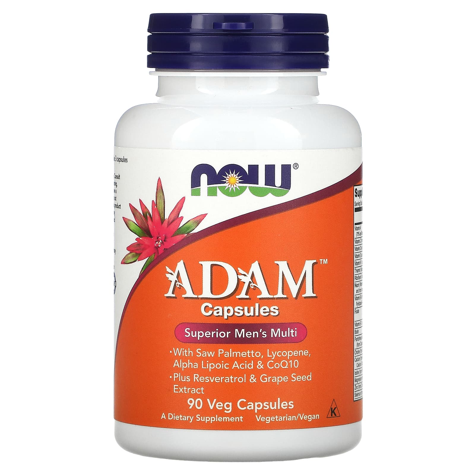 ADAM Multivitamínico para Homens, 90 vcaps, Now Foods