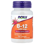 Vitamina B-12 - 1000mcg, 100 lozenges, Now Foods