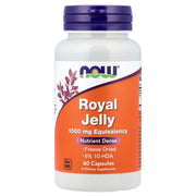 Geleia Real - Equivalência 1500mg, 60 vcaps, Now Foods