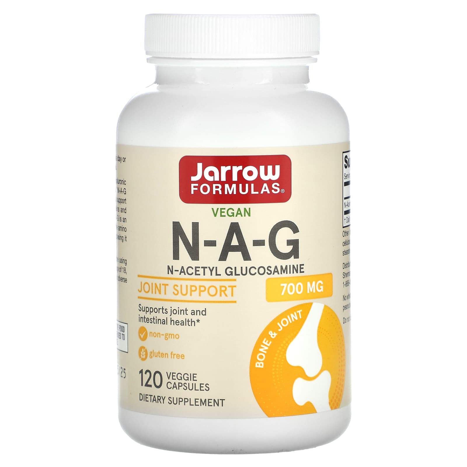 N-A-G, 700mg - 120 cápsulas vegetais, Jarrow Formulas