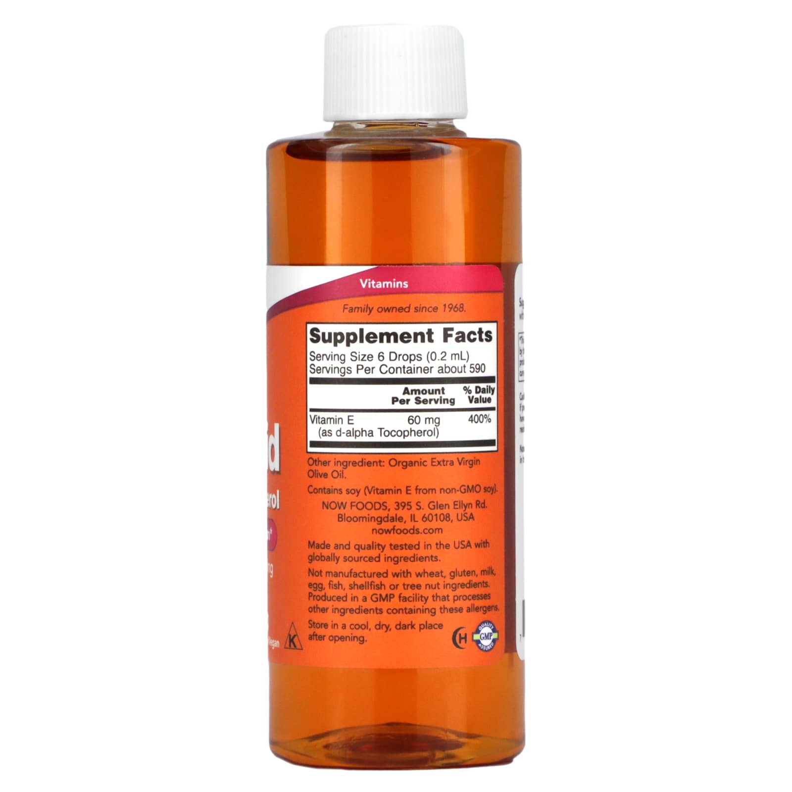 Vitamina E Líquida, 118 ml., Now Foods