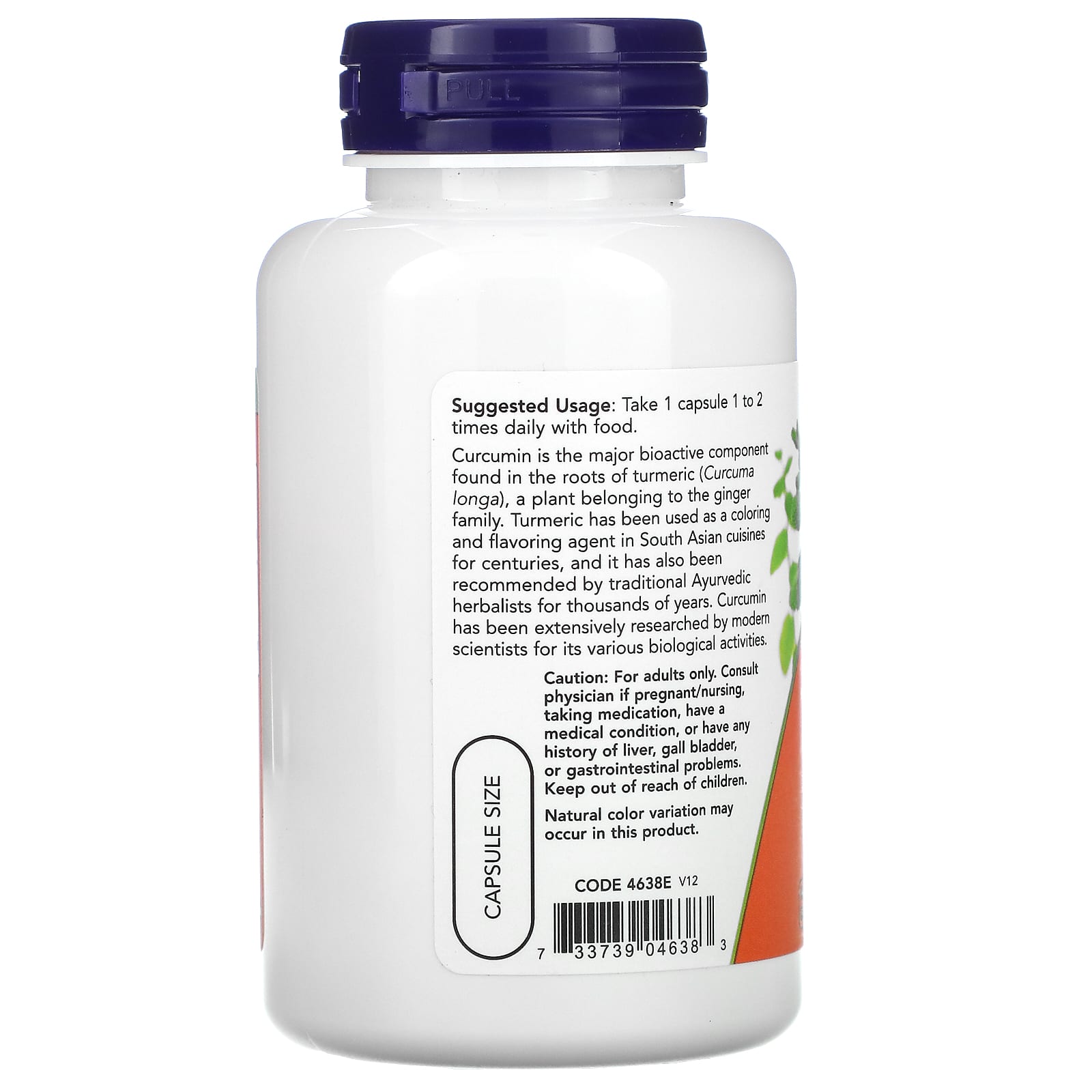 Cúrcuma Curcumina 60vcap - Now Foods