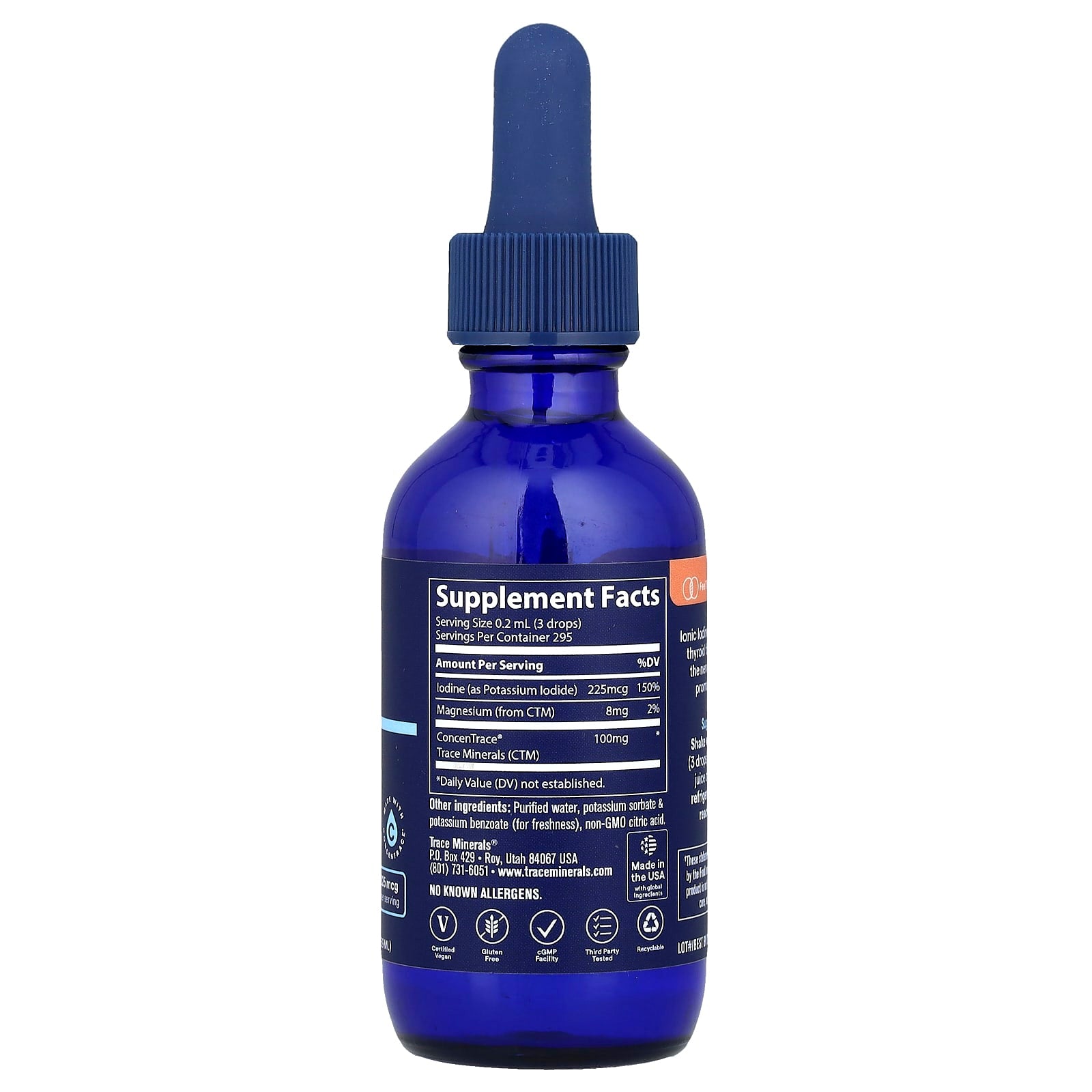 Iodo iônico, 59 ml, Trace Minerals Research