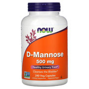 D-Manose 500 mg, 240 Cápsulas Vegetarianas, Now Foods