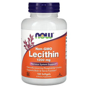 Lecitina - 1200mg Não OGM, 100 softgels, Now Foods