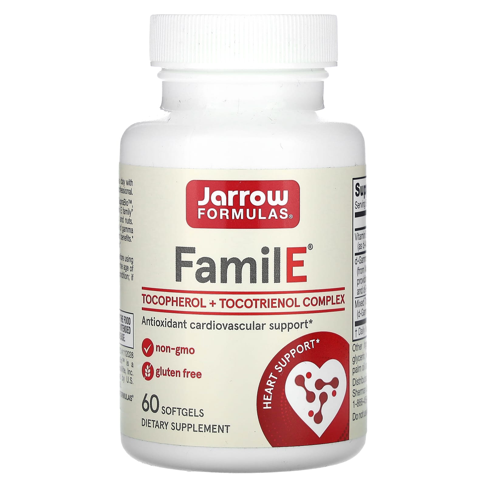 FamilE - 60 cápsulas gelatinosas, Jarrow Formulas