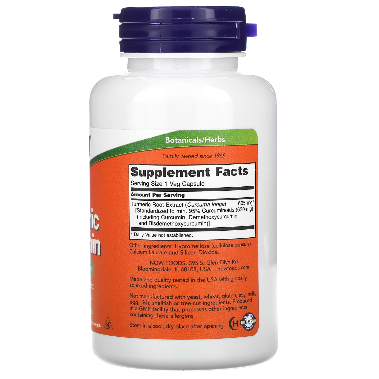 Cúrcuma Curcumina 60vcap - Now Foods