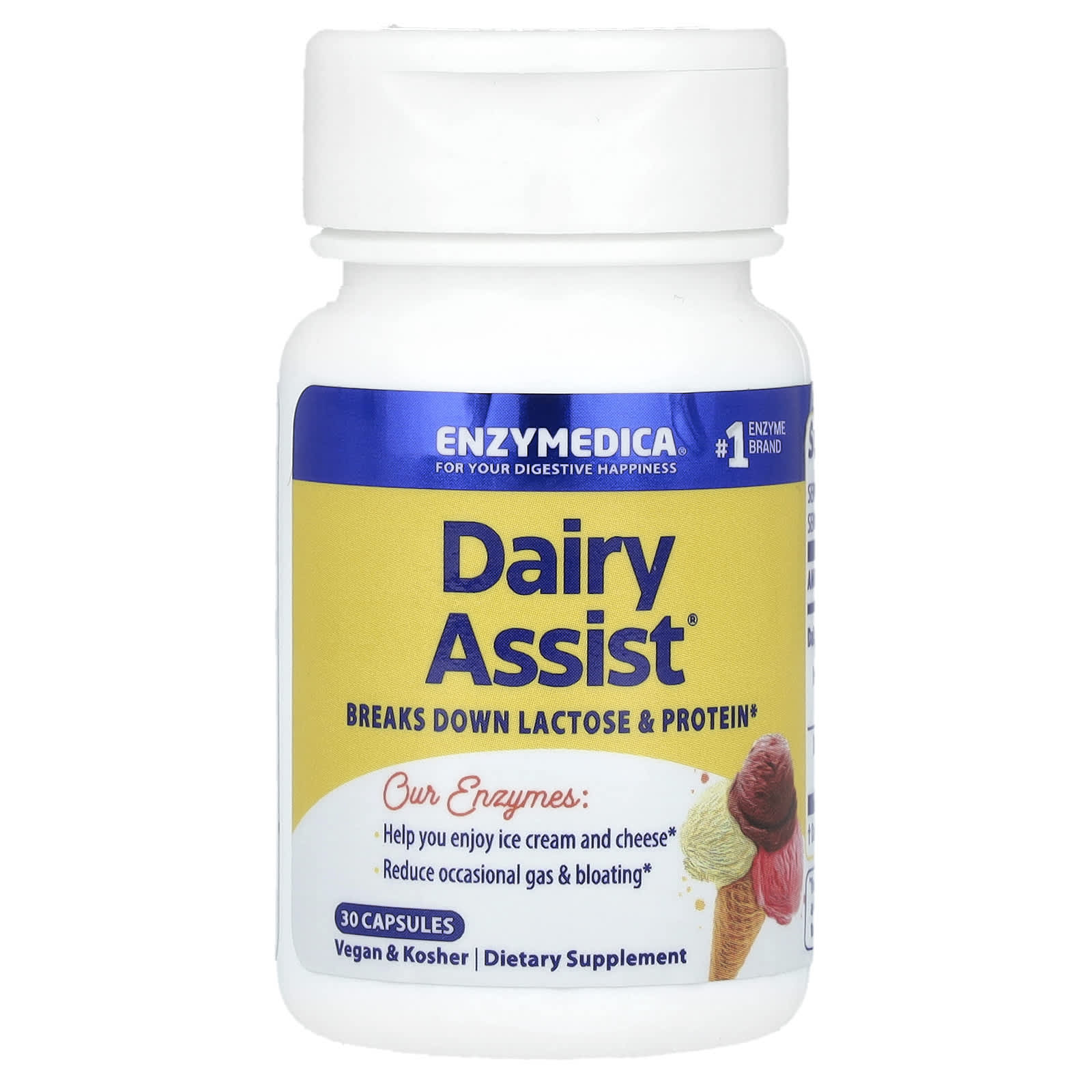 DairyAssist - 30 cápsulas - Enzymedica