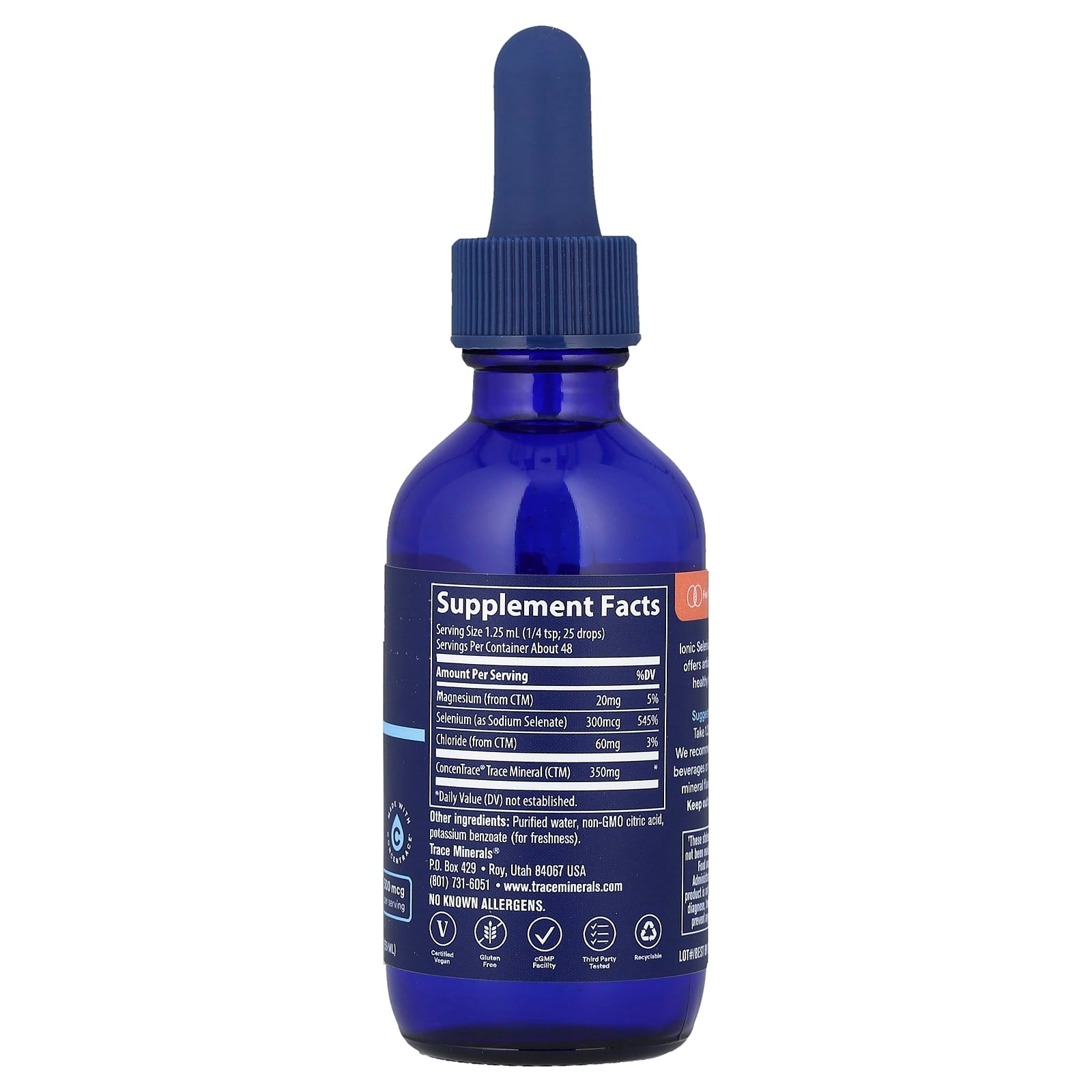 Selênio iônico, 2 fl oz (59 ml), Trace Minerals Research