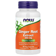 Extrato de raiz de gengibre, 250 mg, 90 vcaps, Now Foods