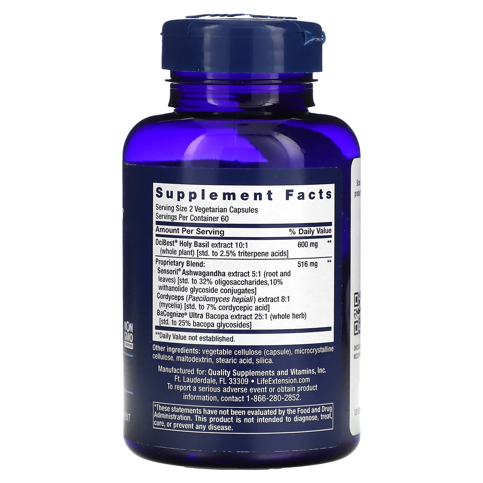 Fórmula de Energia Adrenal, 120 Cápsulas, Life Extension