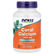Coral Cálcio 1000 mg, 100 Cápsulas Vegetarianas, Now Foods