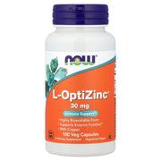 L-OptiZinco, 30mg, 100 vcaps, Now Foods