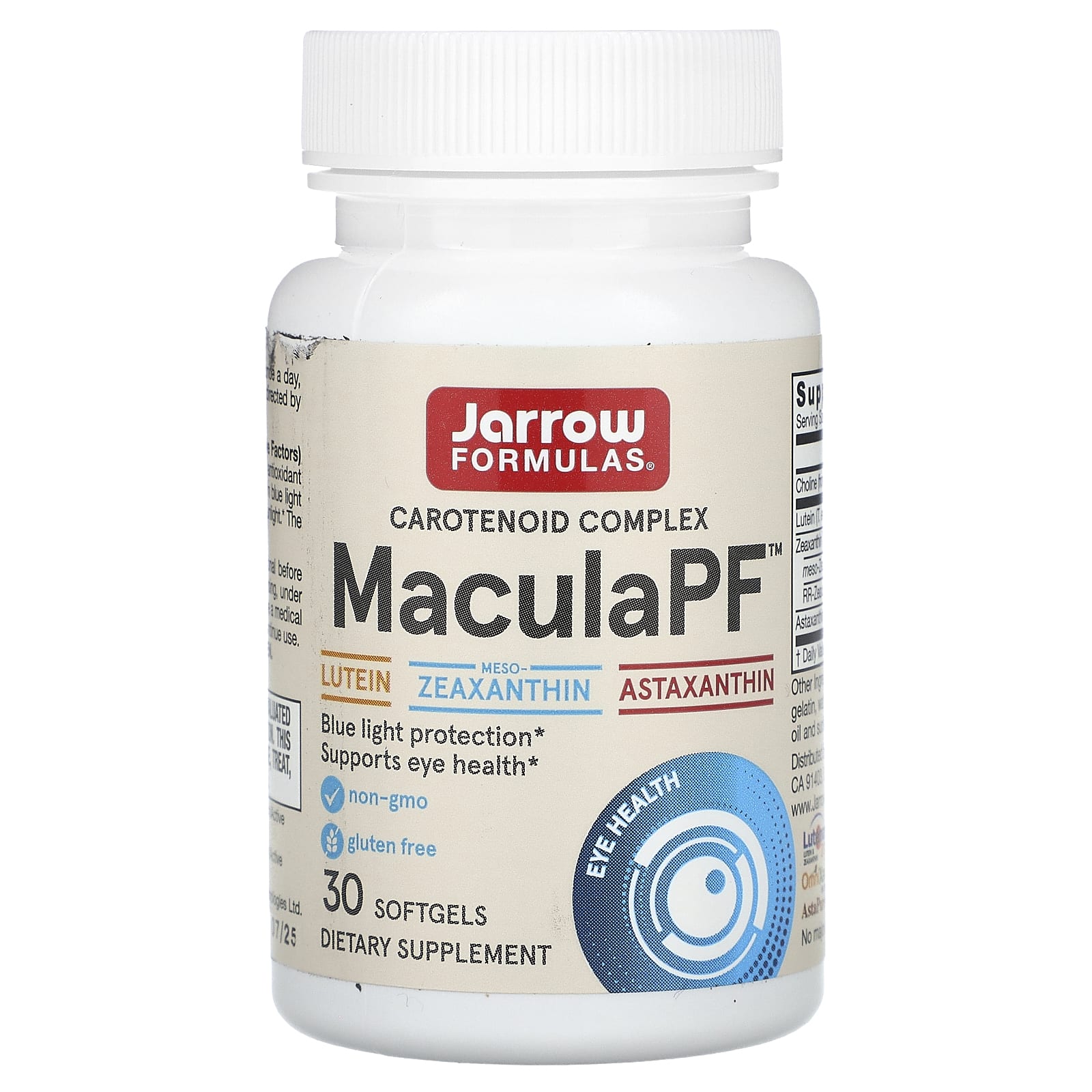 Macula PF - 30 cápsulas gelatinosas, Jarrow Formulas