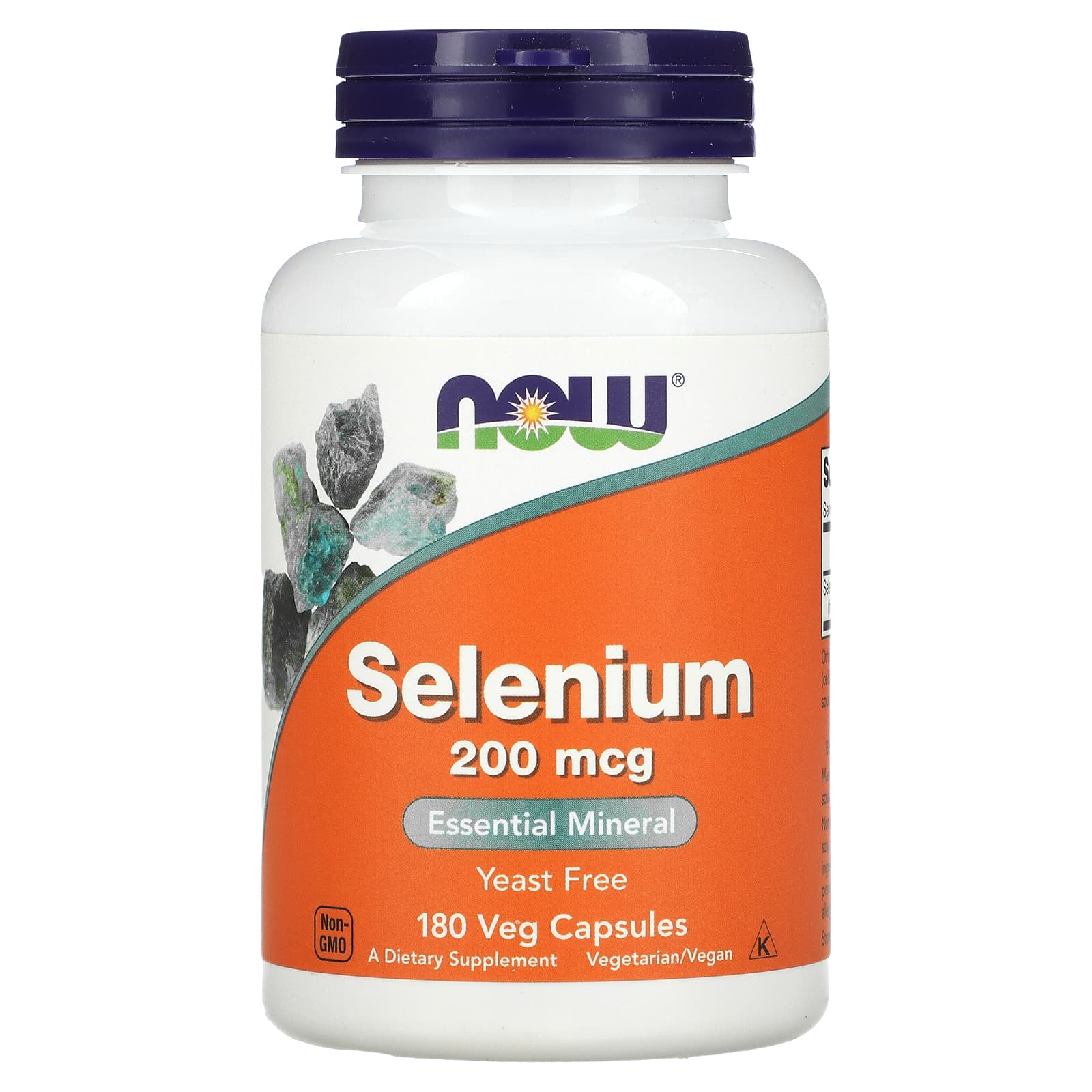 Selênio - 200mcg, 180 vcaps, Now Foods