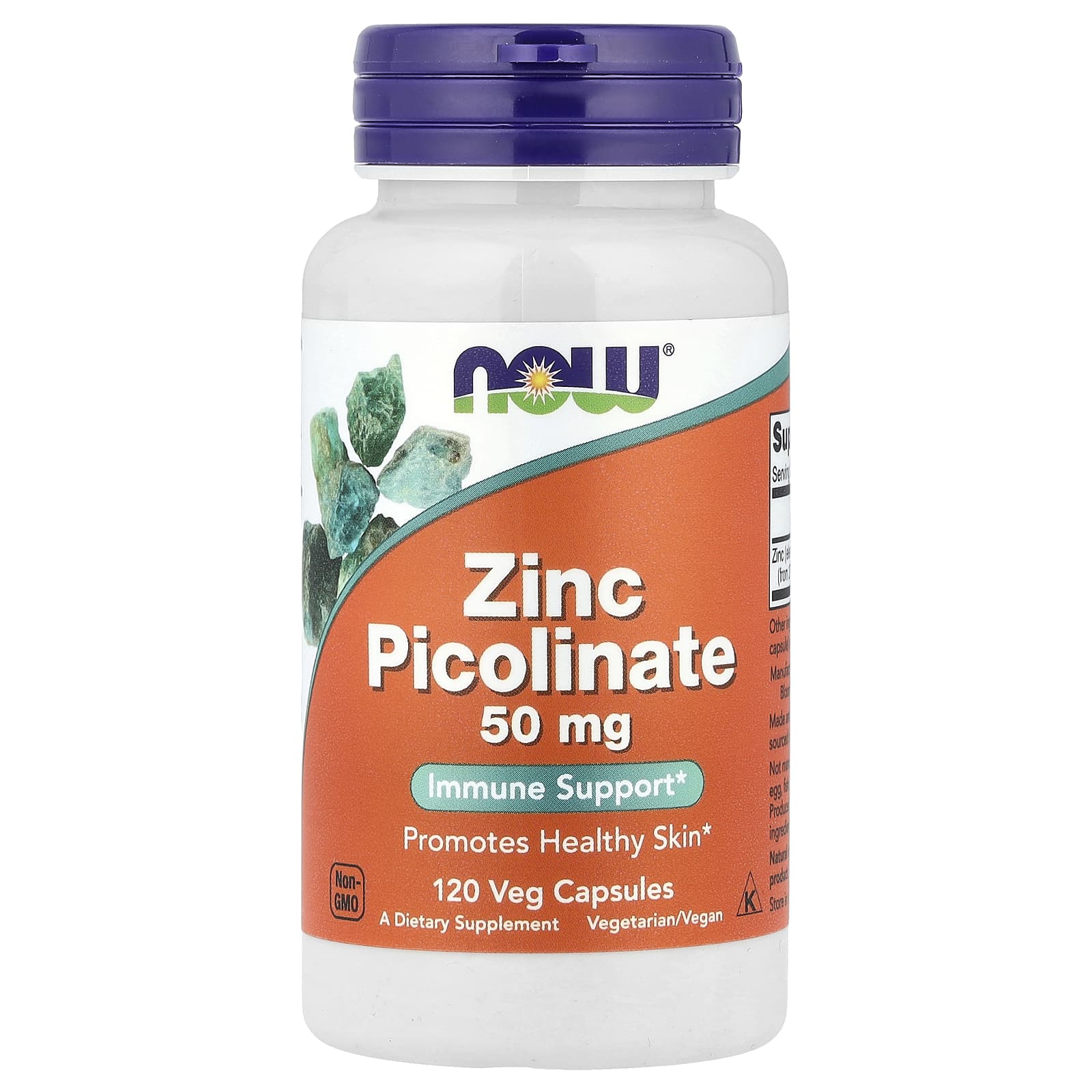 Picolinato de Zinco - 50mg, 120 vcaps, Now Foods