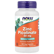 Picolinato de Zinco - 50mg, 120 vcaps, Now Foods