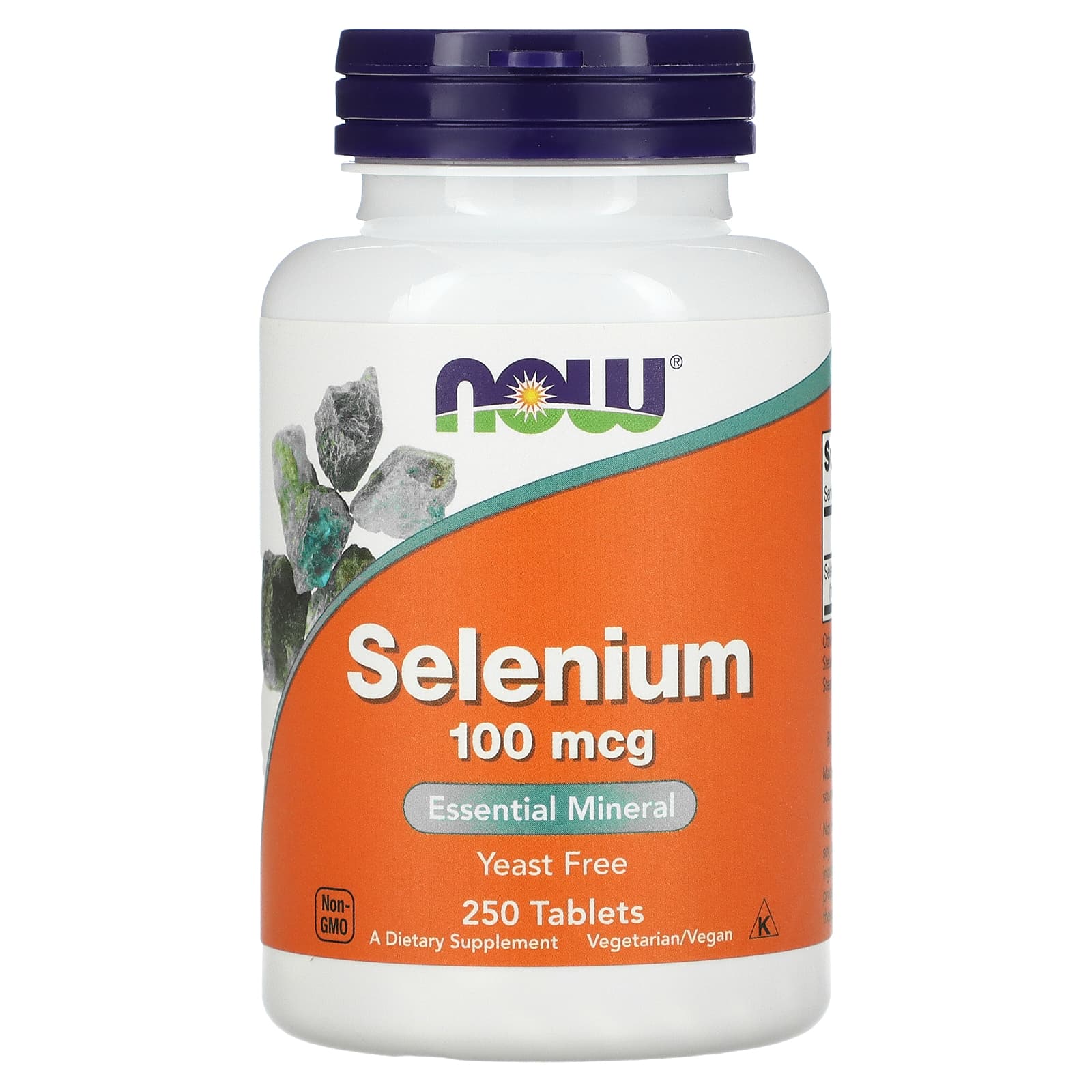 Selênio - 100mcg, 250 comprimidos, Now Foods