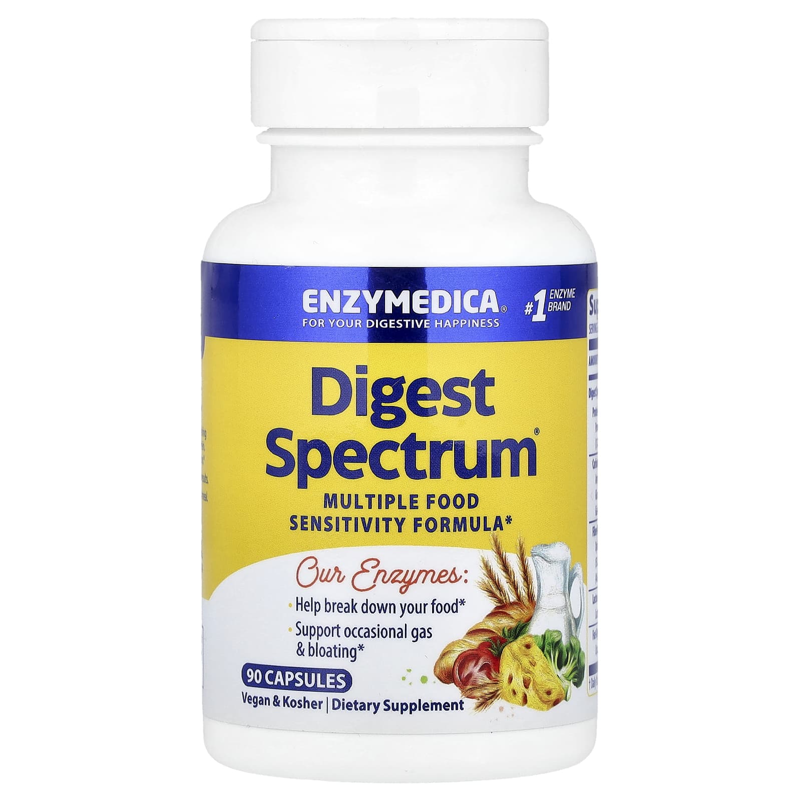Digest Spectrum - 90 cápsulas - Enzymedica