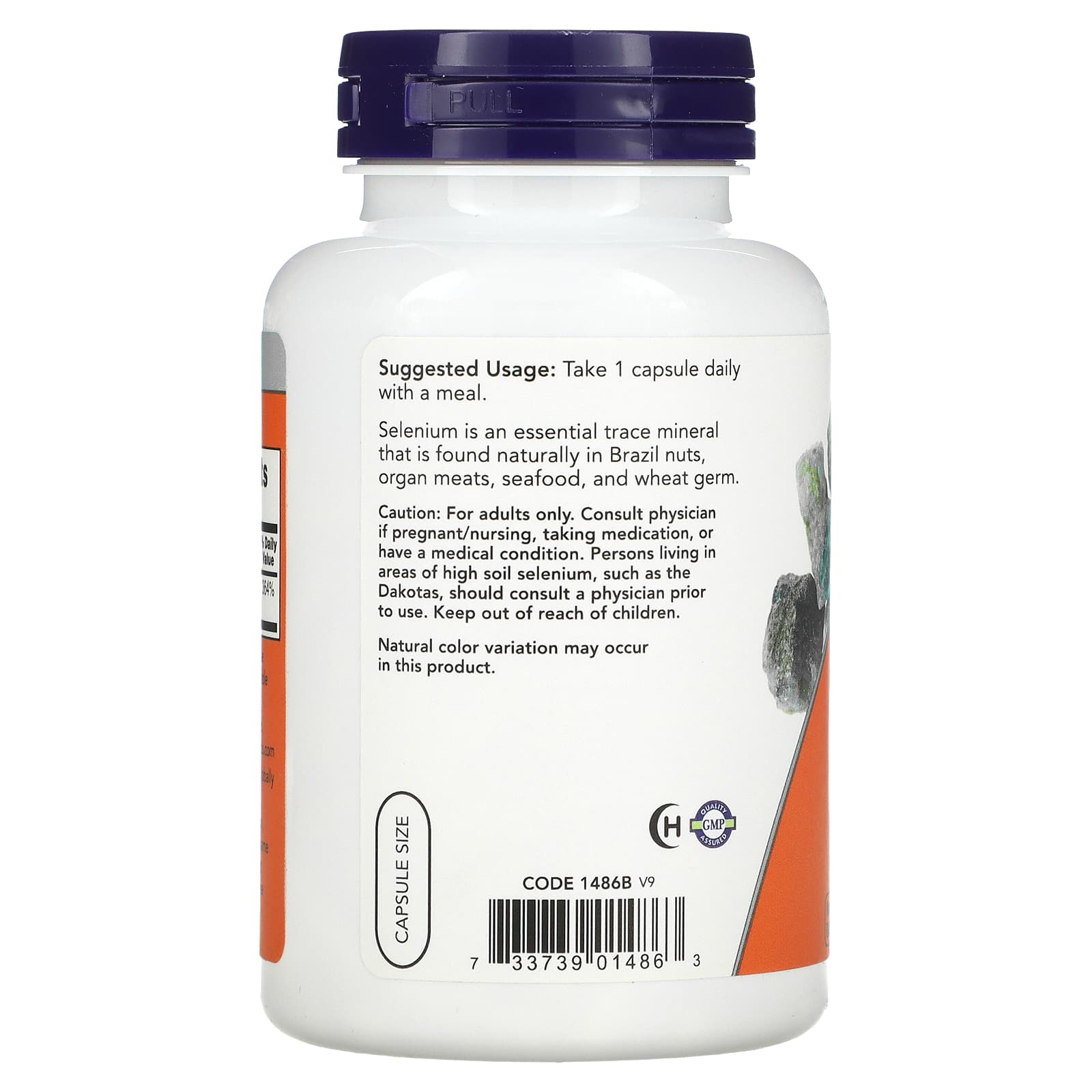 Selênio - 200mcg, 180 vcaps, Now Foods