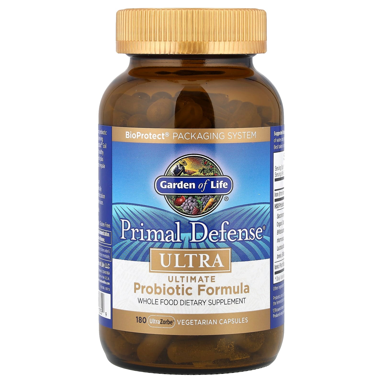 Primal Defense Ultra - 180 cápsulas vegetais, Garden of Life